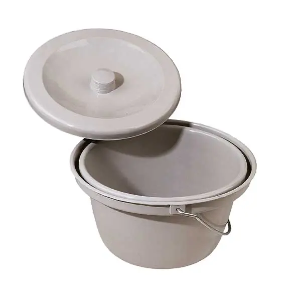 Commode chair bucket plastic