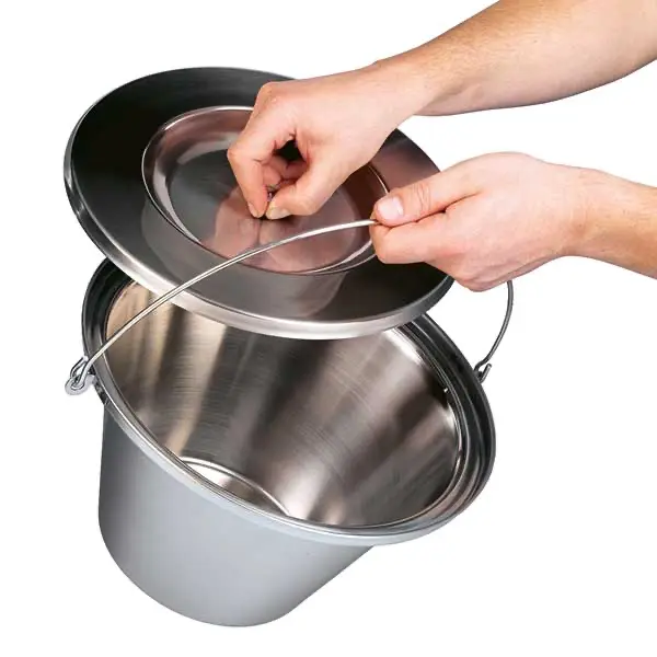 Commode chair bucket Stainless steel