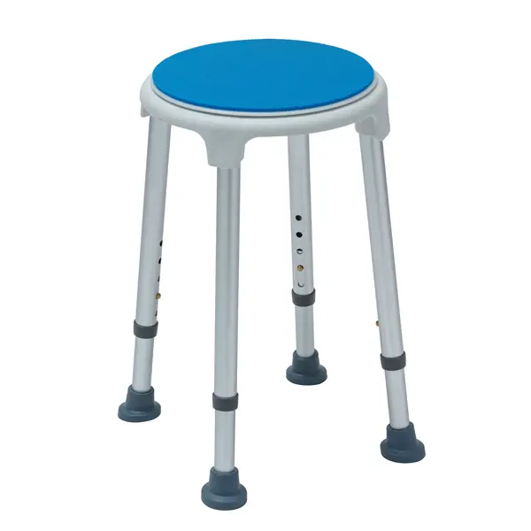 Aluminium swivel shower stool