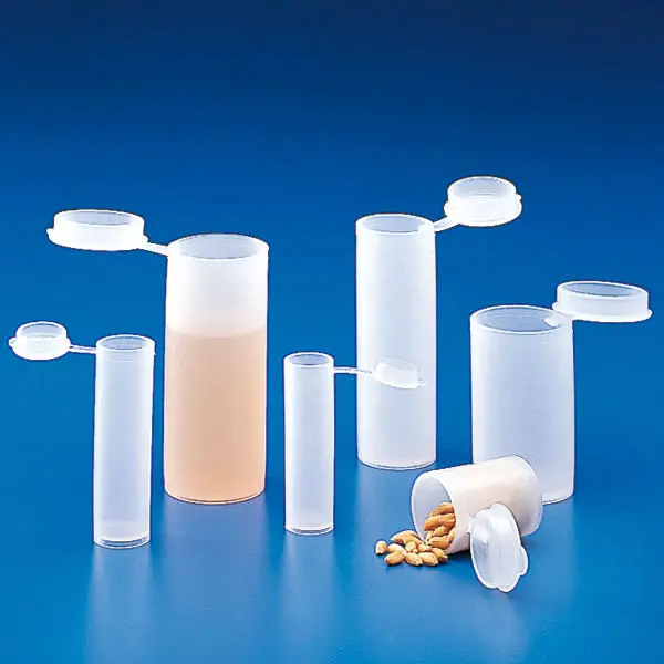 Container with attached cap