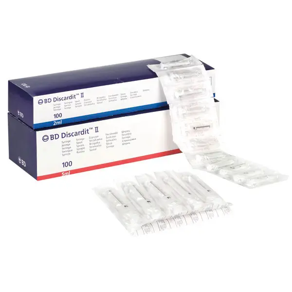 BD Discardit II syringes