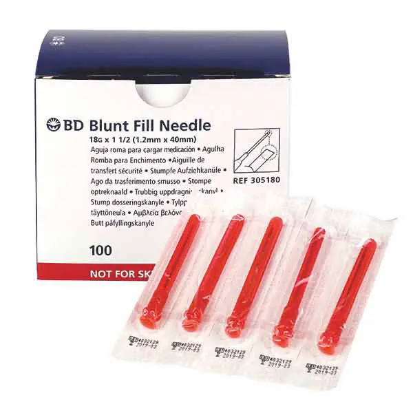 BD blunt fill needle