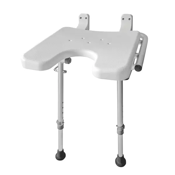 Foldaway shower seat white